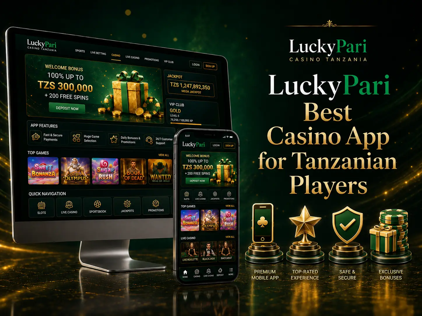 LuckyPari Best Casino App for Tanzanian Mobile Users