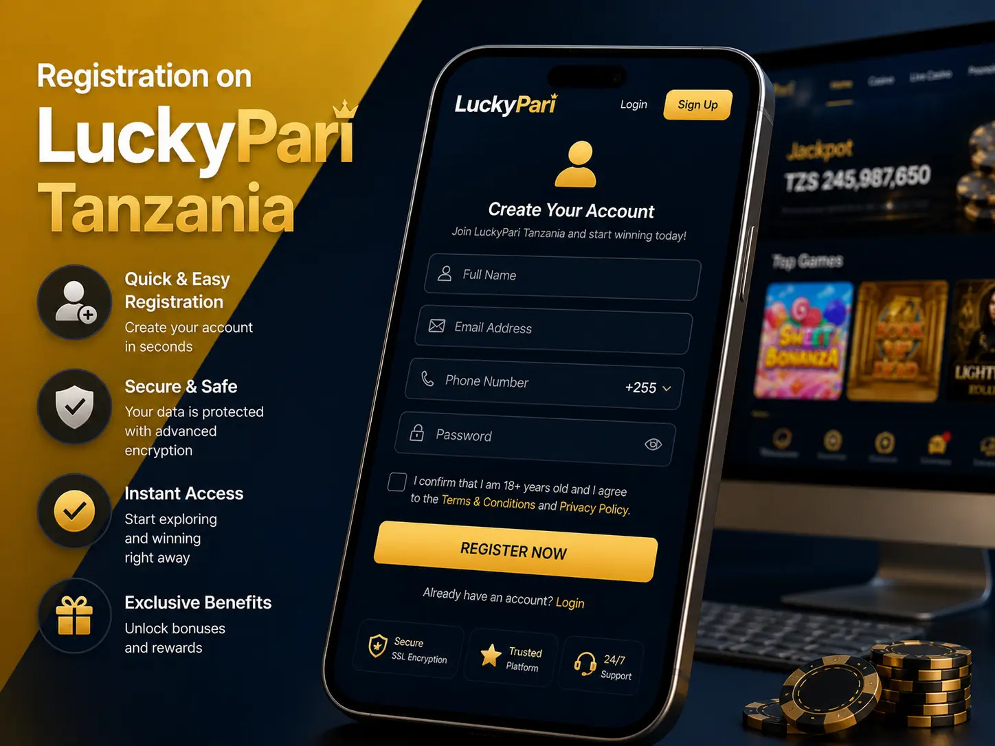 LuckyPari Tanzania Sign-Up Process Explained