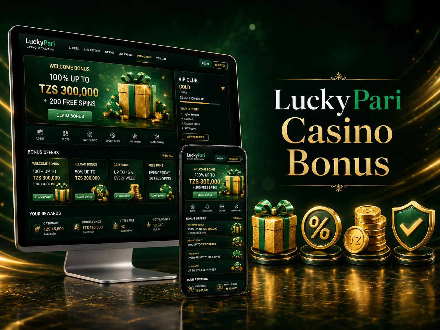 LuckyPari Casino Bonus
