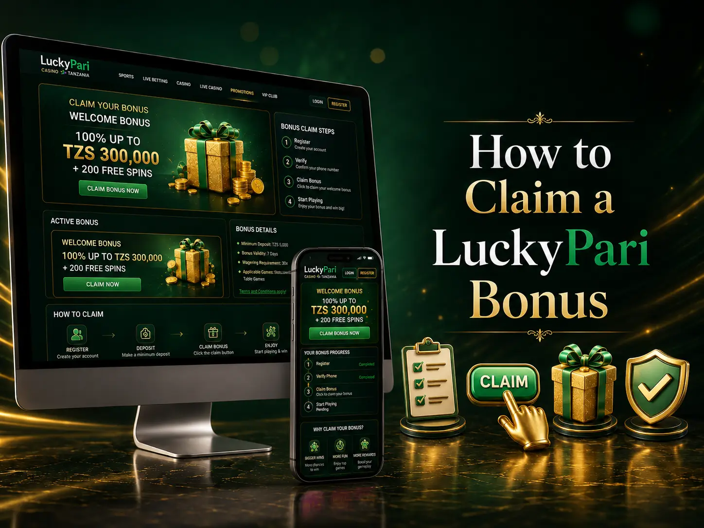 How to Claim a LuckyPari Bonus