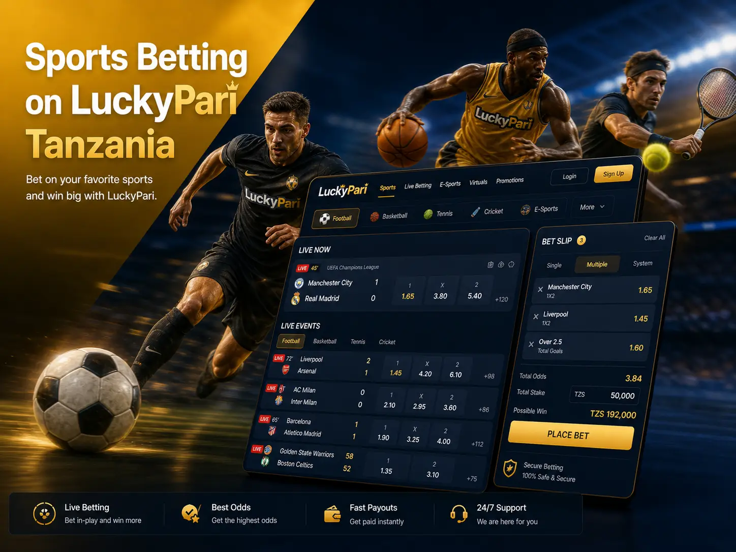 Betting on Sports with LuckyPari Tanzania