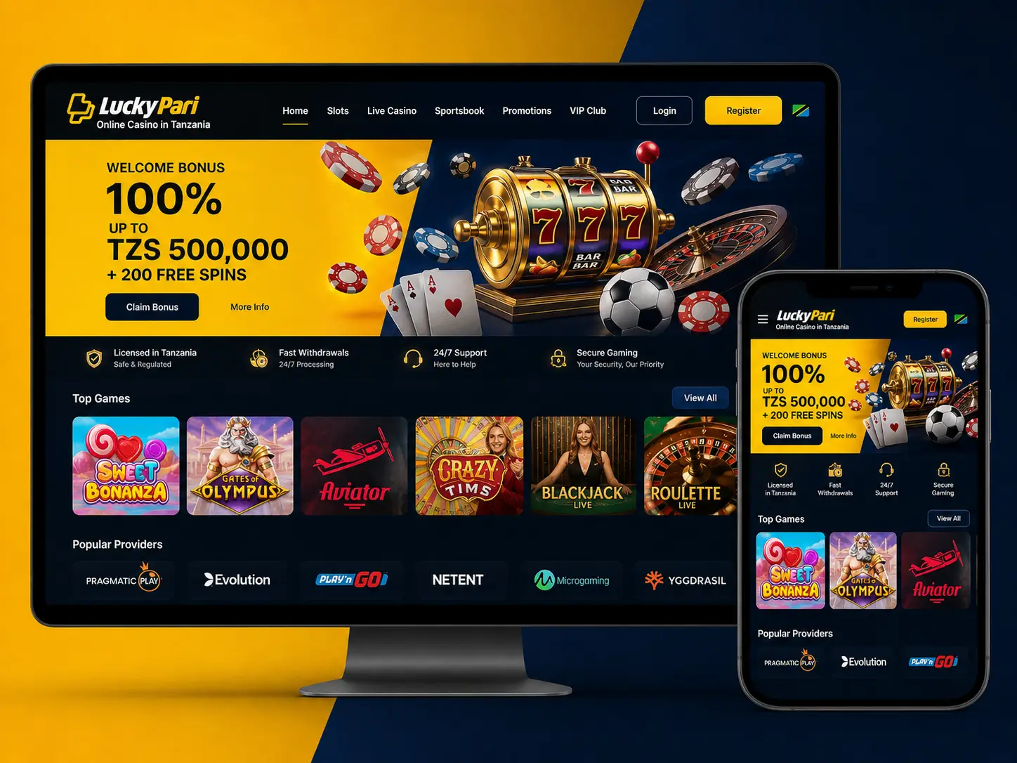 LuckyPari Casino in Tanzania 2026